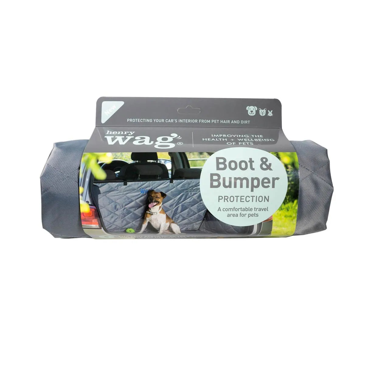 Henry Wag Car Boot & Bumper Protector Small 100x70cm Grey & Black