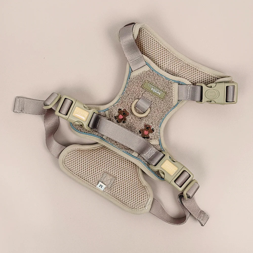 Cocopup Explore Harness - Theo Embroidered Teddy