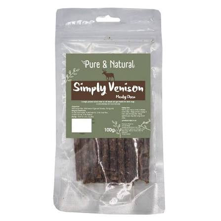 Pure & Natural Simply Venison Meat Strip 100g