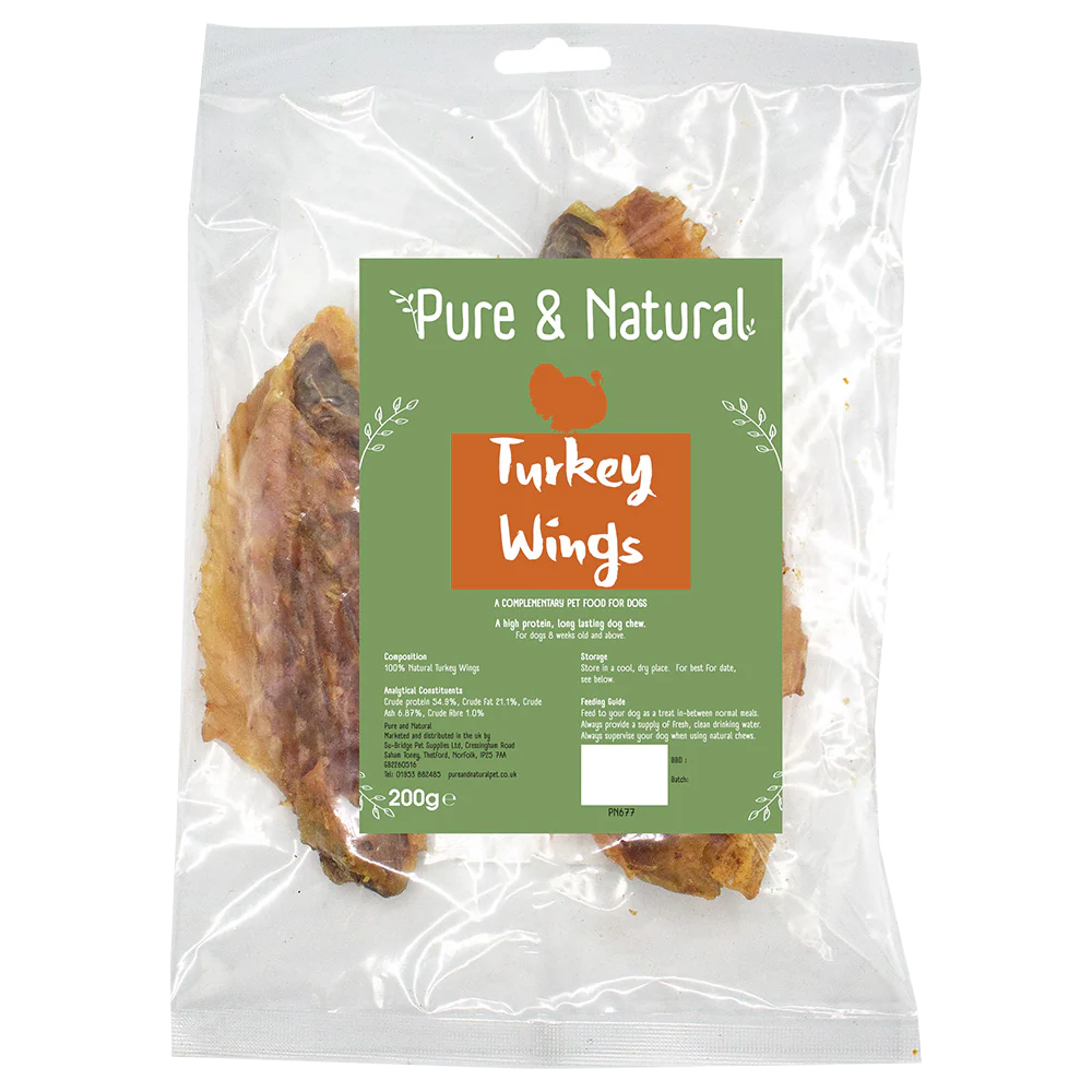 Pure & Natural Turkey Wings 200gm