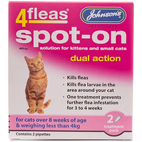 Johnsons D041 4Fleas Spot On Cat