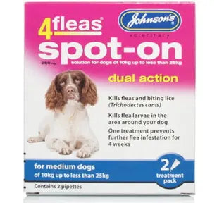 Johnsons D043 4Fleas Spot On Medium Dog