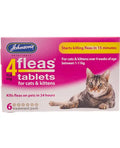 Johnsons D083 4Fleas Tablets Cat 6 Treatment VMD