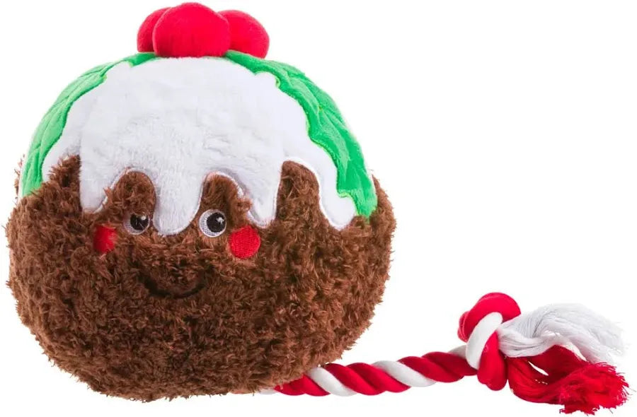 House Of Paws Christmas Pudding Rope Toy - Christmas Line