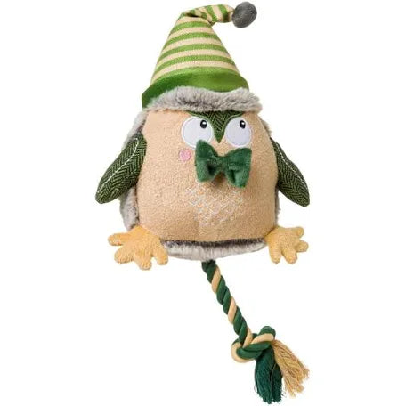 House Of Paws Forest Green Owl - Christmas Line