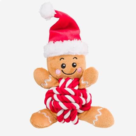 House Of Paws Gingerbread Rope Ball - Christmas Line