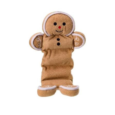 House Of Paws Gingerbread Long Squeaker Dog Toy  - Christmas Line