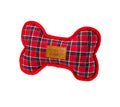 House Of Paws Red Tweed Dog Bone - Christmas Line