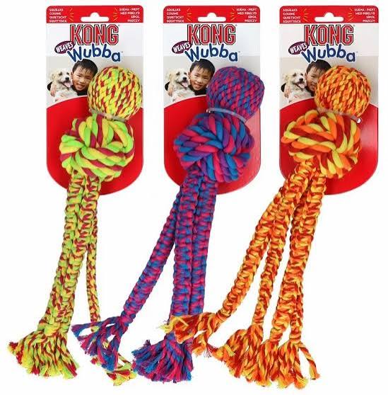 KONG Wubba Weaves w/Rope Assorted Large