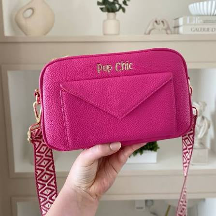 Pup chic dog walking bag pink