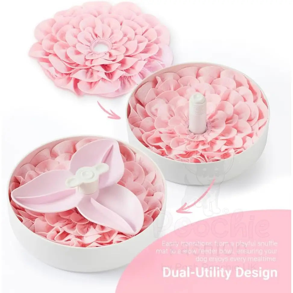 Pet Dream House Spin Accessories Blossom Snuffle Mat Baby Pink Duo Pack