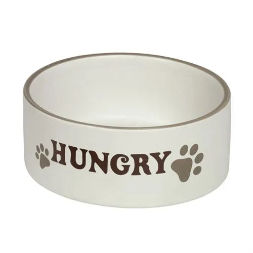 Nobby Hungry Ceramic Bowl Cream 6in 550ml