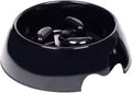 Nobby Anti-Gulping Melamine Food & Water Bowl Black 400ml