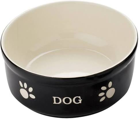 Nobby Dog Ceramic Bowl Black 460ml 6.1in