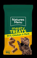 Natures Menu Real Meaty Dog Treats Chicken & Pork 50gm