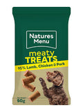 Natures Menu Real Meaty Dog Treats Chicken & Lamb & Pork 50gm