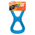 N016 Nerf Dog Rubber Tire Infinity Tug 10in Blue
