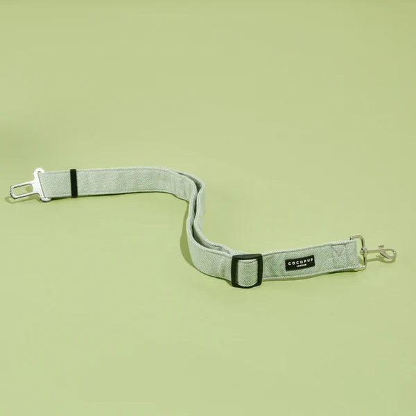 Cocopup Seat Belt Green Tweed
