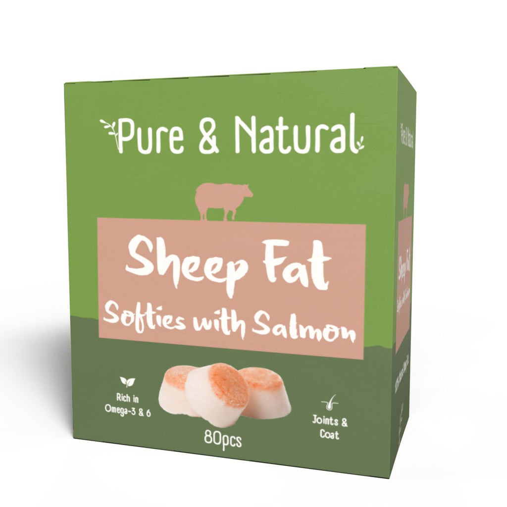 Pure and Natural Sheep Fat Softies with Salmon 265g