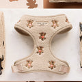 Cocopup Embroidered Teddy Adjustable Neck Harness