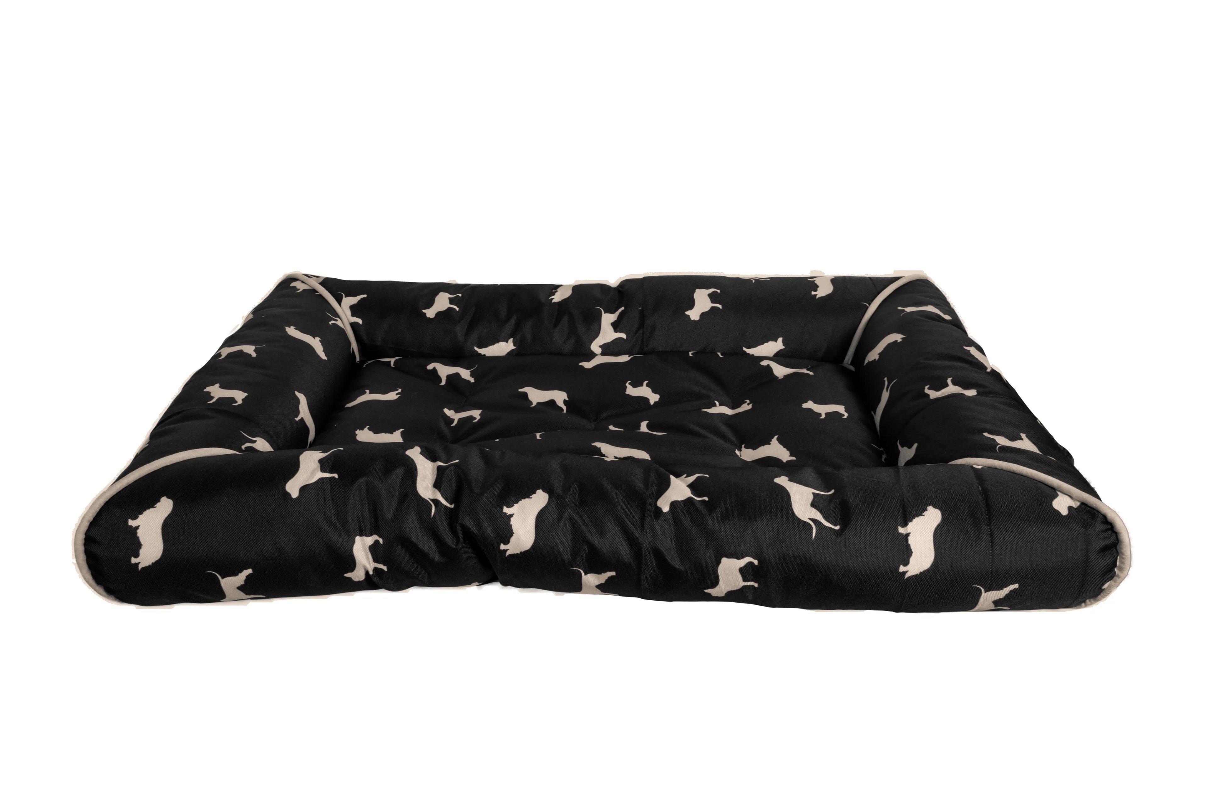 Pet Brands Water Resistant Canvas Dog Print Mattress Bed XL