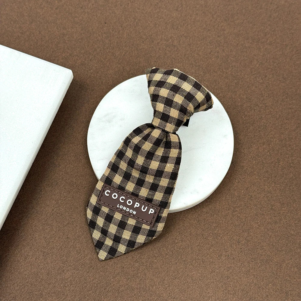 Cocopup Cotswold Check Dog Tie