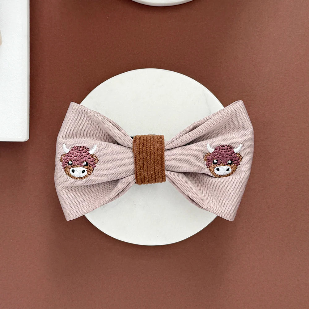 Cocopup Harold the Highland Cow Bow Tie
