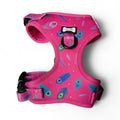 Peacock Power Step-In Adjustable Dog Harness (pink) 🦚