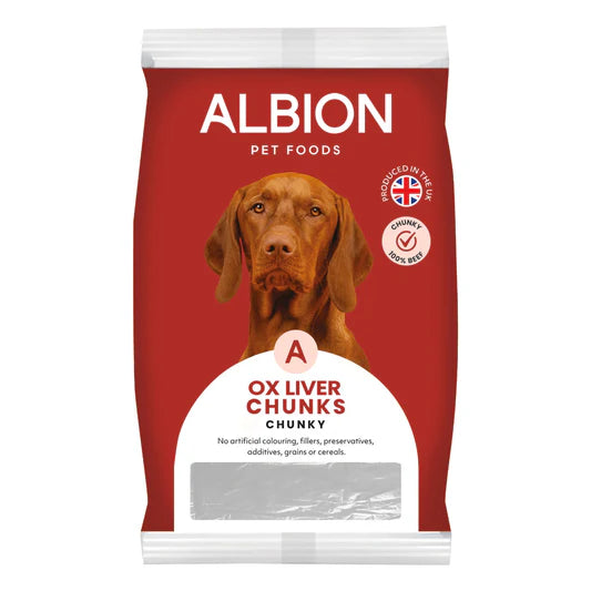 Albion Ox Liver Chunks 1kg
