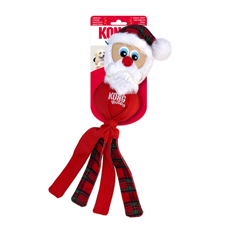 KONG Holiday Wubba Large Christmas Edition Santa