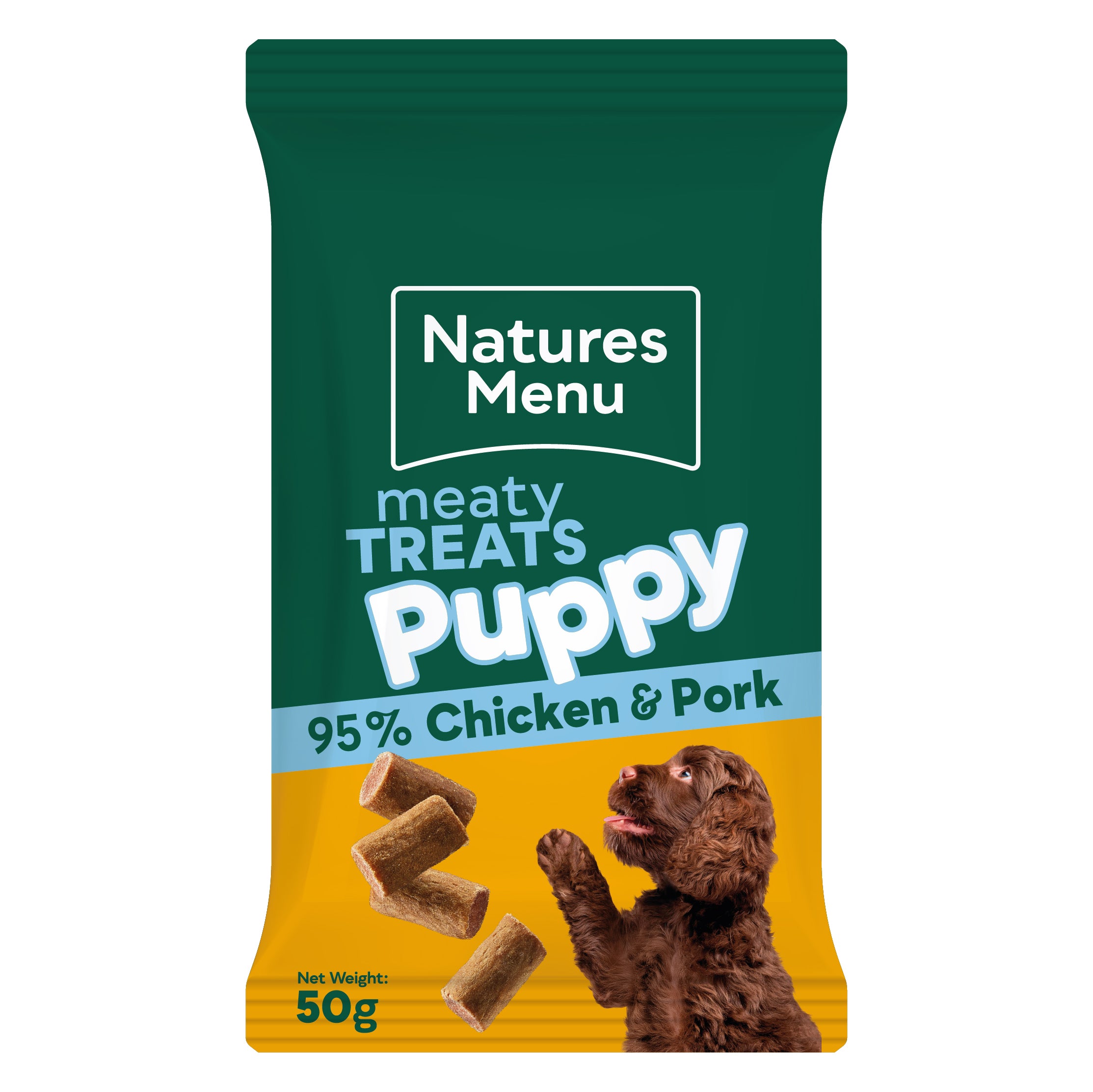 Natures Menu Real Meaty Dog Treats Puppy Chicken & Pork