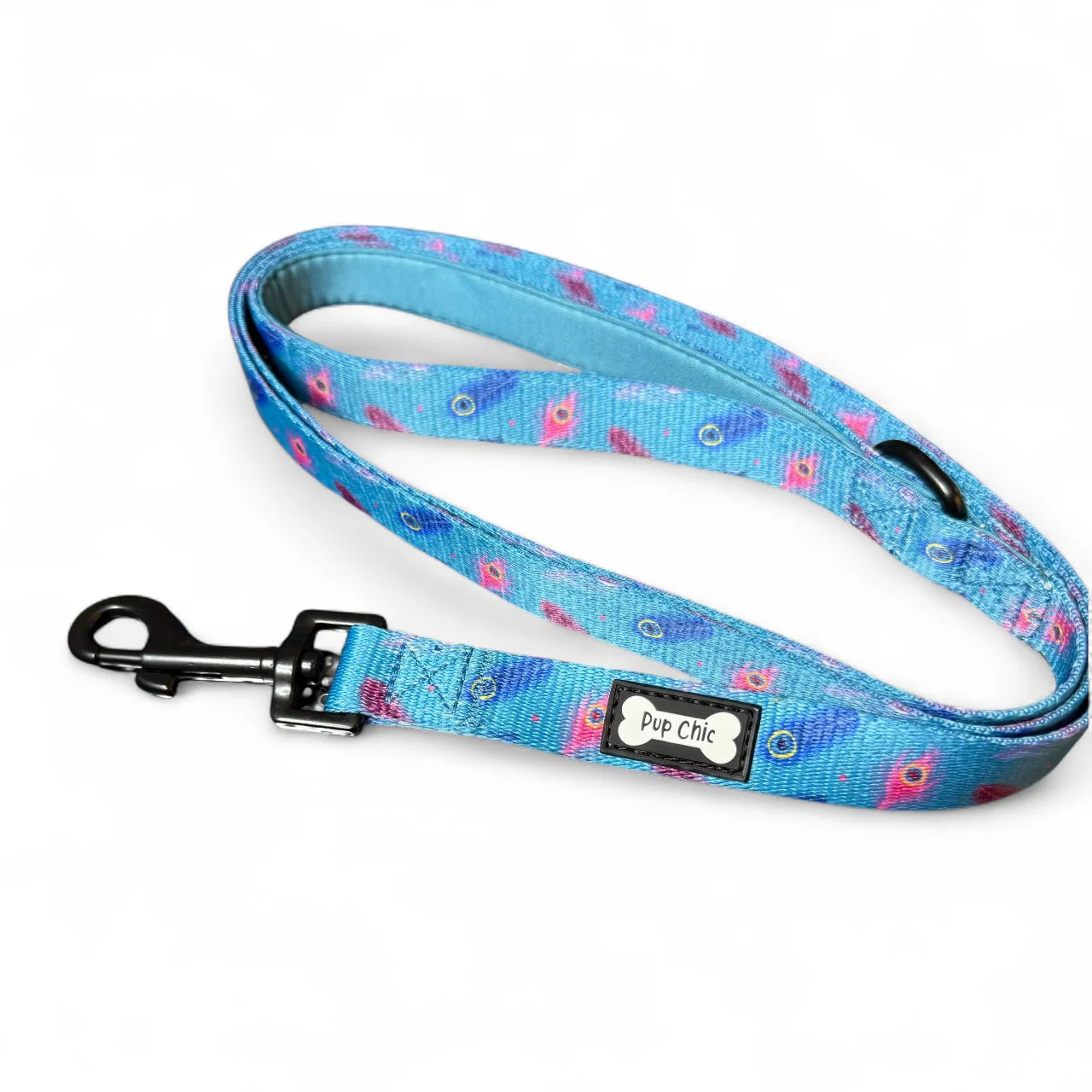 Blue Power Peacock 5ft Dog Lead 🦚💙 - Pup Chic Boutique