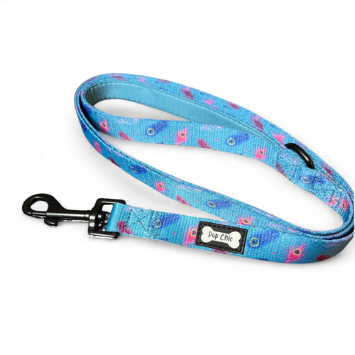 Blue Power Peacock Dog Collars - Adjustable and Tactical 🦚💙 - Pup Chic Boutique
