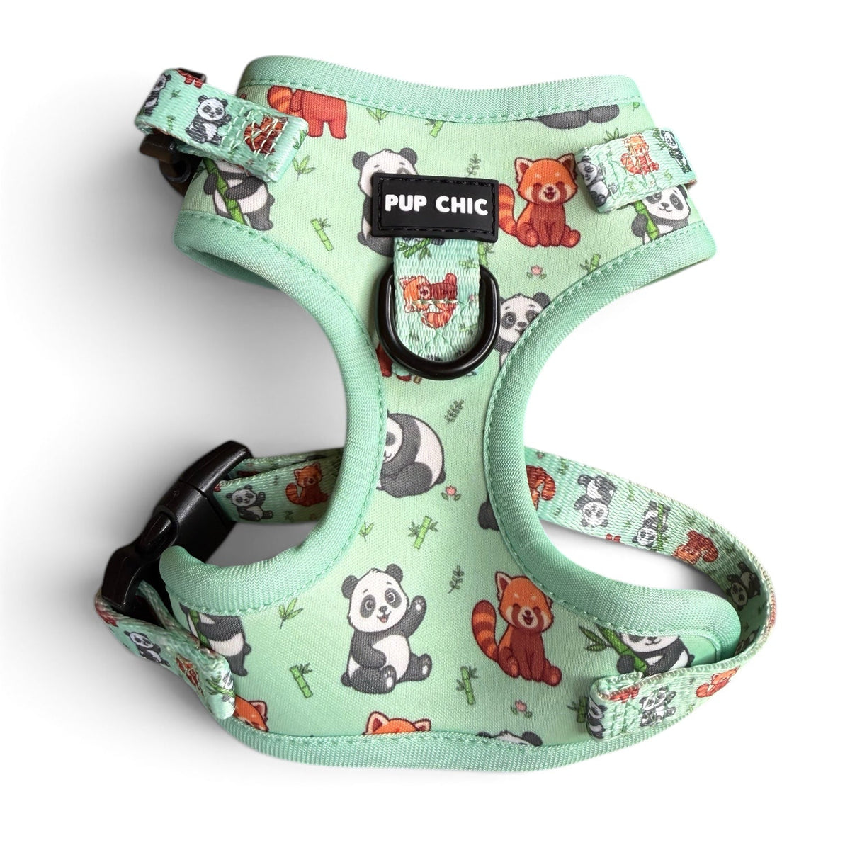 Panda Paradise step-in adjustable dog harness by Pup Chic Boutique