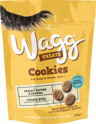 Wagg Peanut Butter & Banana Cookies 125g